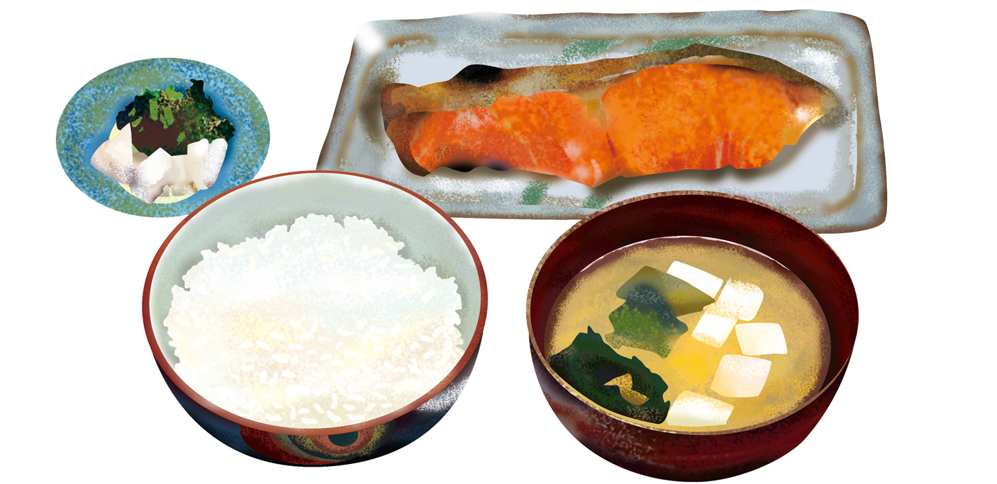 akimcoシャケの切り身定食